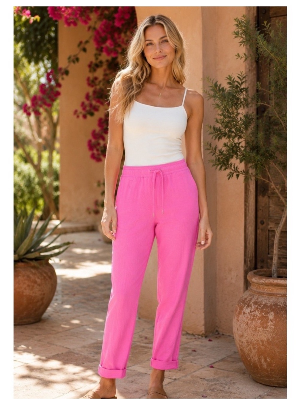 LILLY PULITZER LAGOON LINEN PANTS